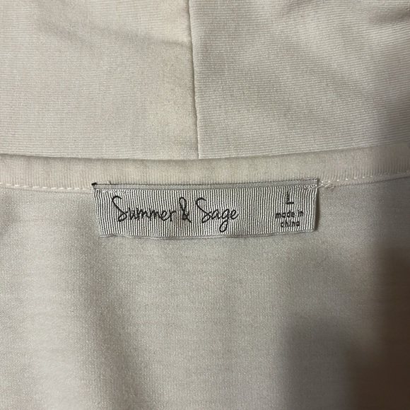 Summer & Sage cardigan, white/black stripe. Large - Picture 2 of 6